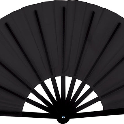 60x30 cm fabric fan Black van Fiestas Guirca koop je bij Partywinkel