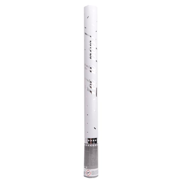 Silberne Konfettikanone 60cm