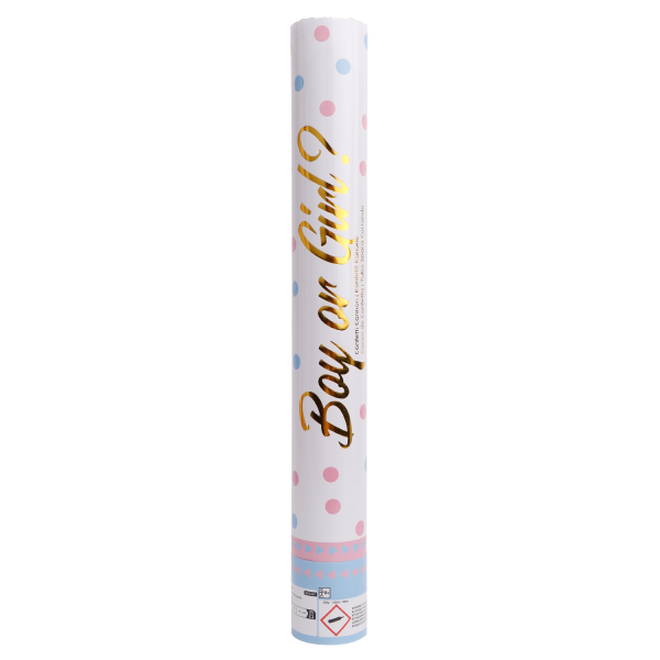 Gender Reveal Konfettikanone Rosa 40cm