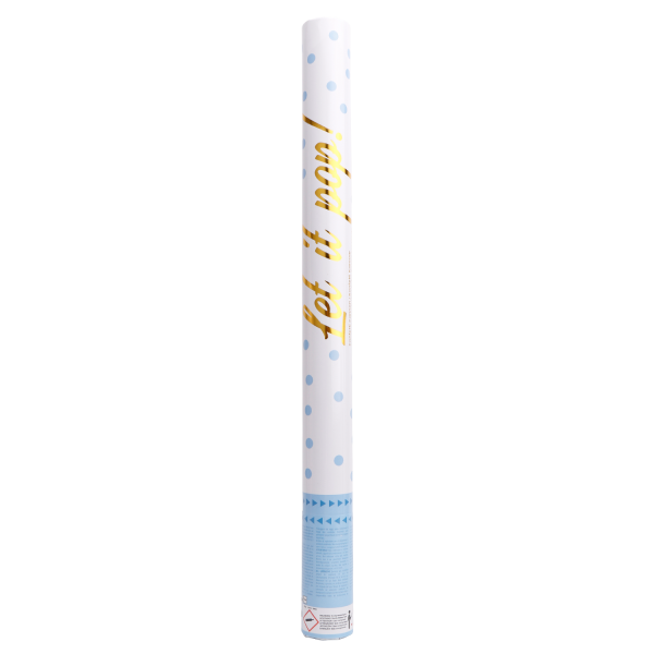 Hellblaue Konfettikanone 60cm