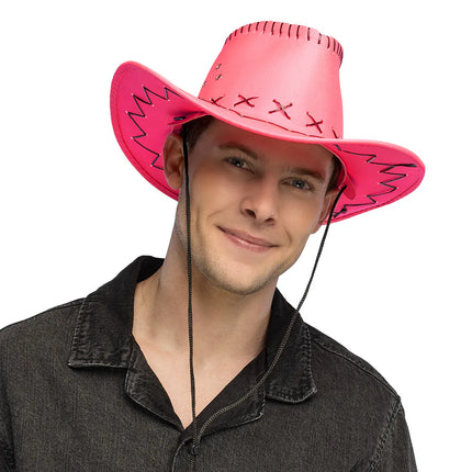 Cowboyhut „Savanne“ in Neonrosa, UV
