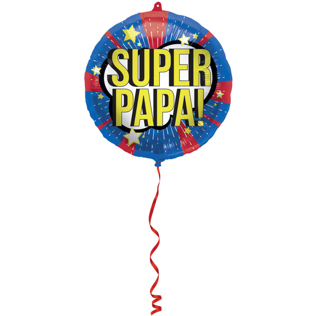 Folieballon 'Super Papa!' - 45cm