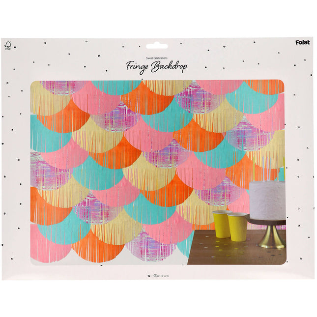 Farbige Wanddekoration Pastell 2m