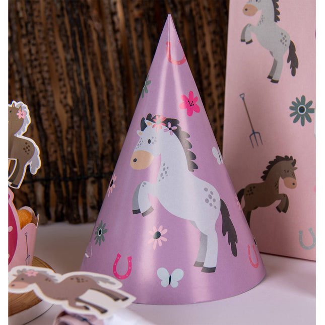 Pferd Party Hüte 16cm 6Stk