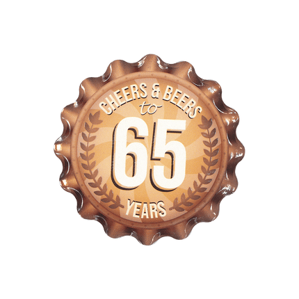 65 Jaar Onderzetters 11cm van Paper Dreams koop je bij Partywinkel