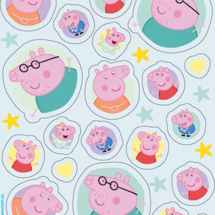 4 PEPPA PIG-AUFKLEBERBLÄTTER