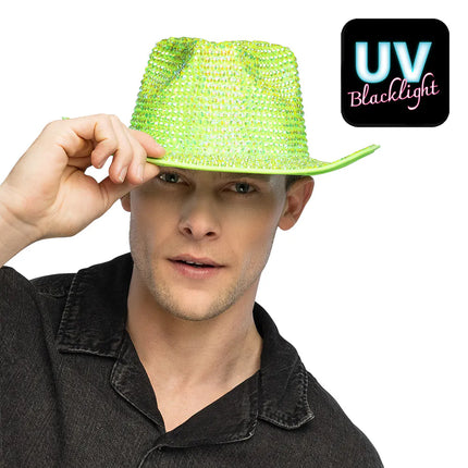 Cowboyhut Aurora neongrün UV