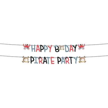 Piratenbrief Girlande Happy Birthday 1,5m