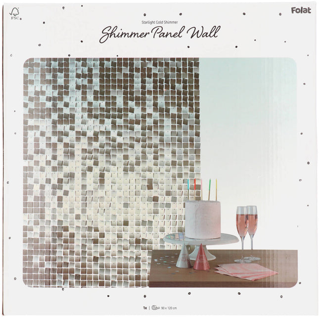 Shimmer Panel Matt Gold 30x30cm /12
