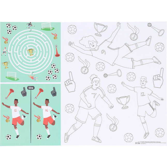 Fußball-Platzsets mit Aktivitäten 40cm 6Stk.