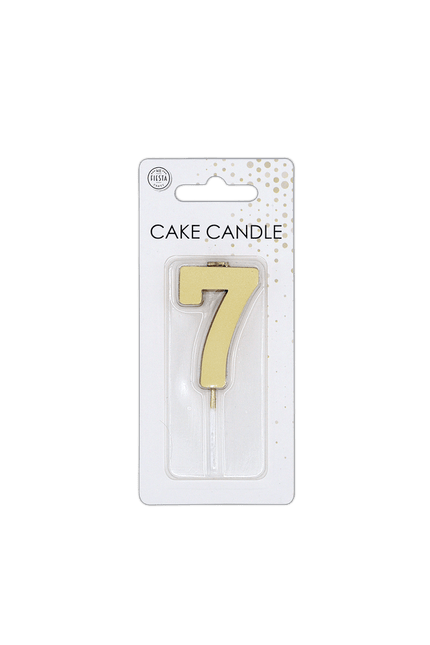 7 Kaars Goud Metallic 4,5cm van WeFiesta koop je bij Partywinkel