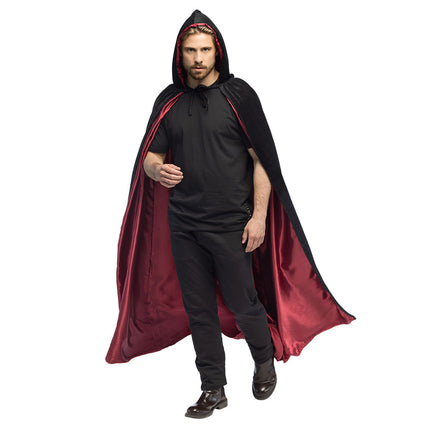 Halloween Cape Schwarz Rot Kreatur der Nacht