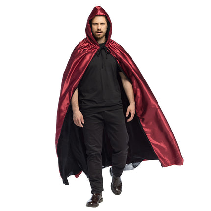 Halloween Cape Schwarz Rot Kreatur der Nacht