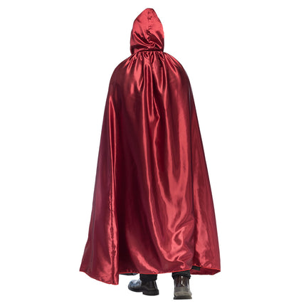 Halloween Cape Schwarz Rot Kreatur der Nacht