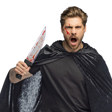 Halloween Fake-Messer mit Blut 39cm