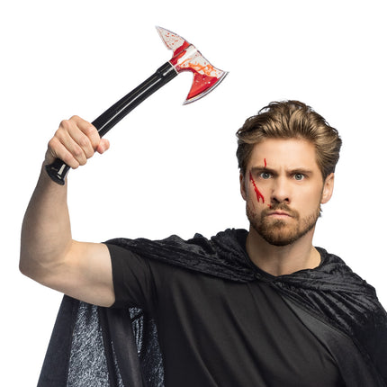 Halloween Fake Axt mit Blut 34cm
