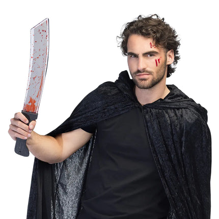 Halloween Fake Machete Blut 51cm