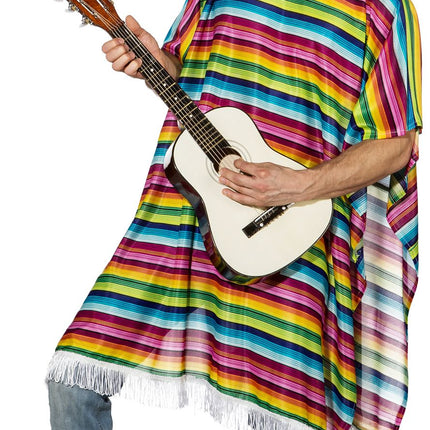 Mexikanischer Poncho Bunt