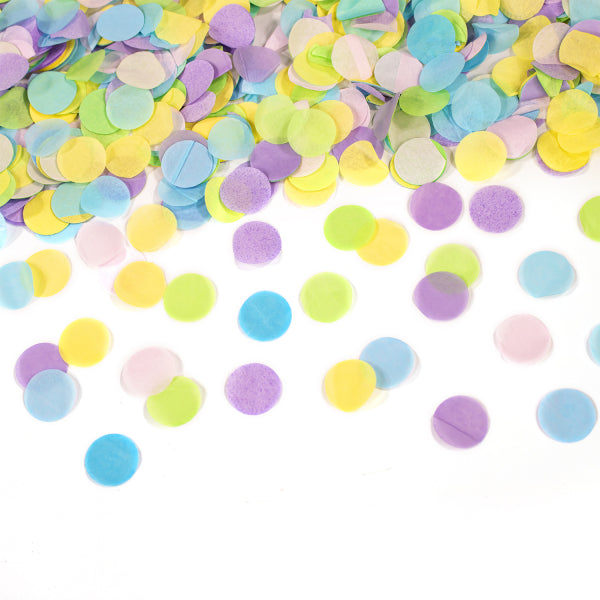 Bunte Konfettikanone Pastell 40cm