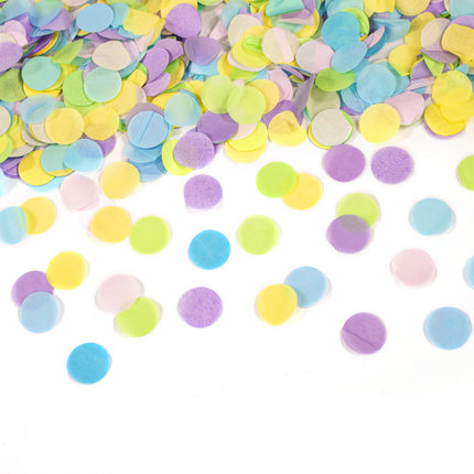 Bunte Konfettikanone Pastell 60cm
