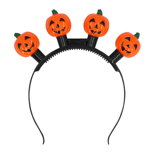 Halloween Haarband Kürbis Led