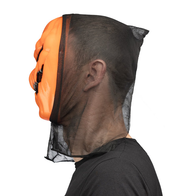 Halloween Maske Orange Kürbis