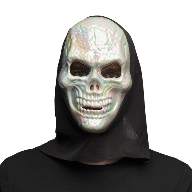 Halloween Maske Perlenschädel