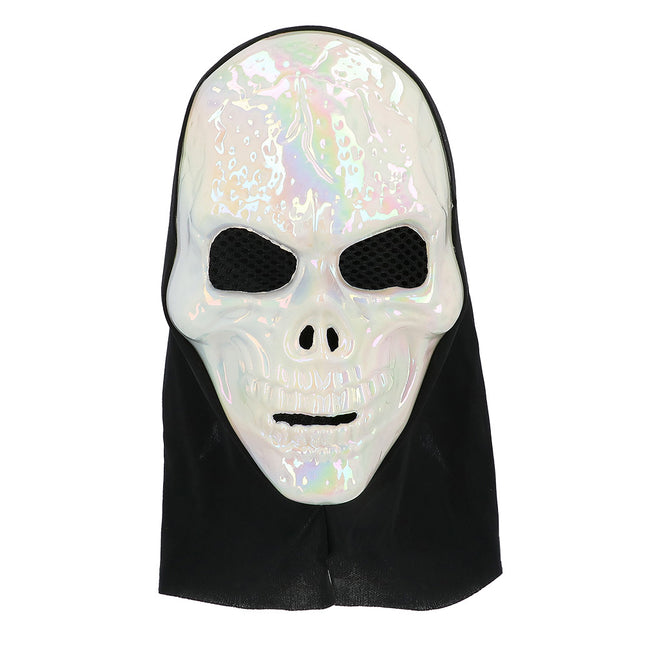 Halloween Maske Perlenschädel