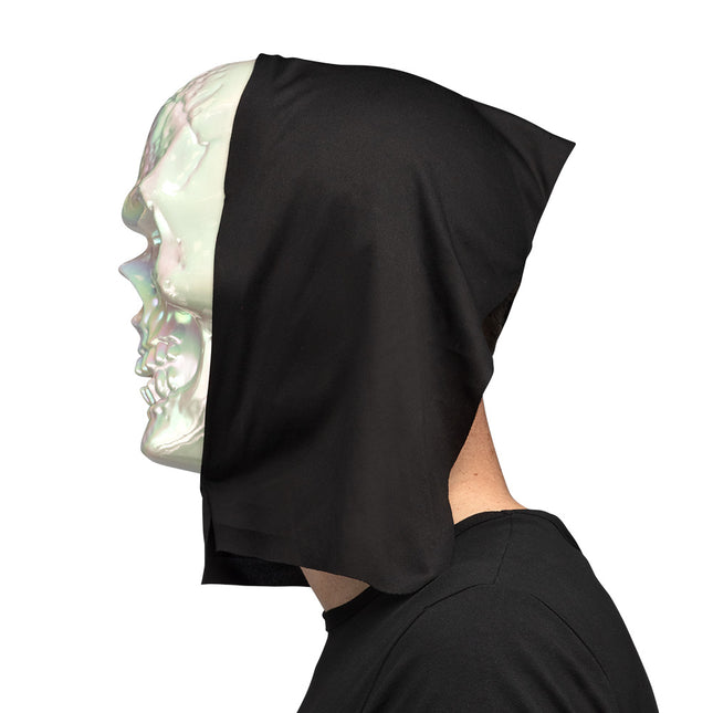 Halloween Maske Perlenschädel