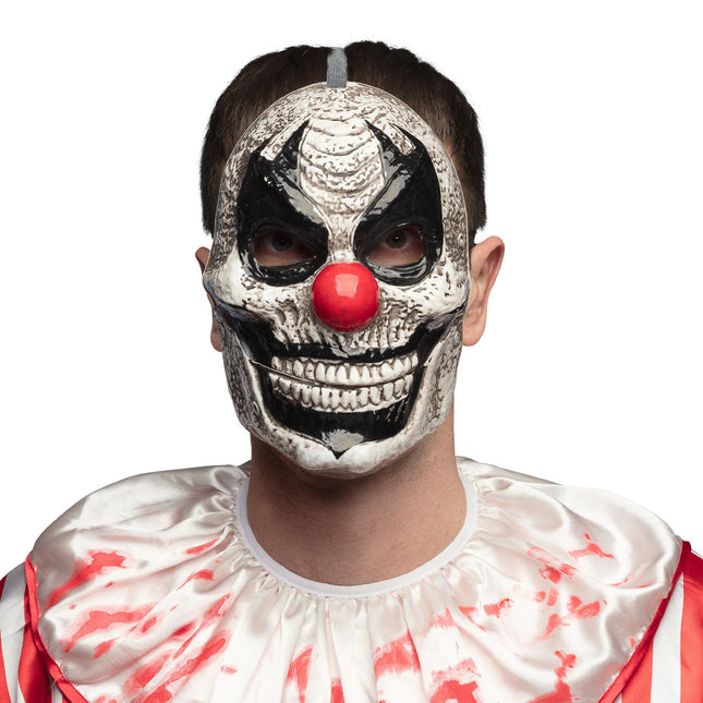 Halloween Maske Clown mit beweglichem Kiefer