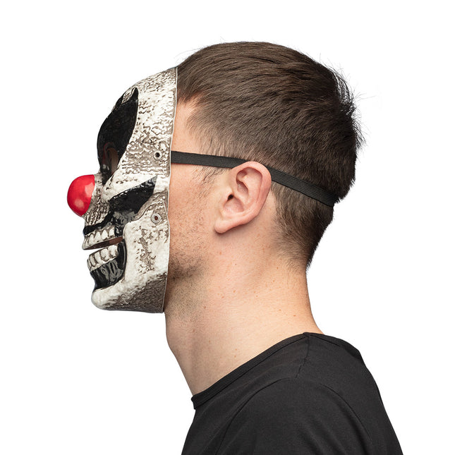 Halloween Maske Clown mit beweglichem Kiefer