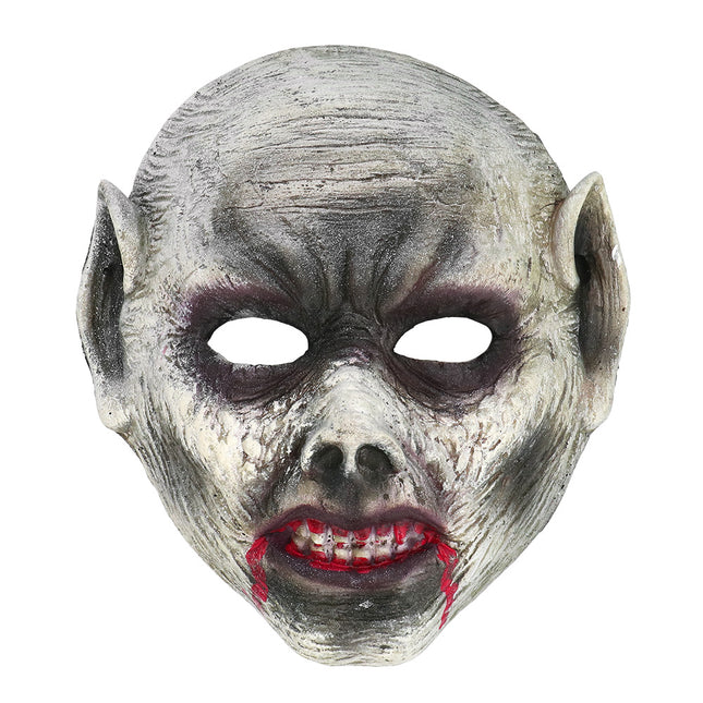 Halloween Maske Grauer Vampir