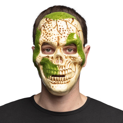 Halloween Maske Grüner Totenkopf