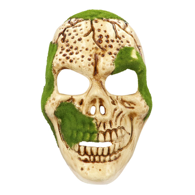 Halloween Maske Grüner Totenkopf