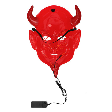 Halloween Maske Rot Schwarzer Teufel