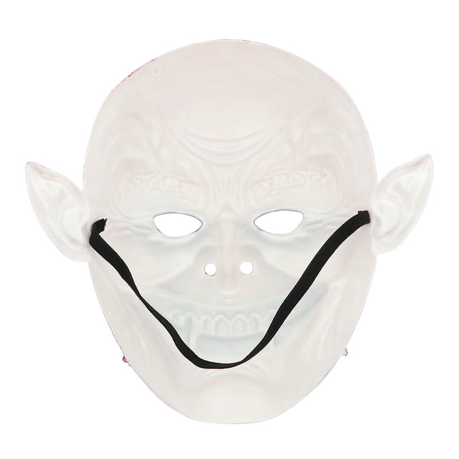 Halloween Maske Rot Weiß Vampir