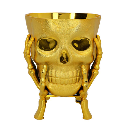 Schale Goldener Schädel
