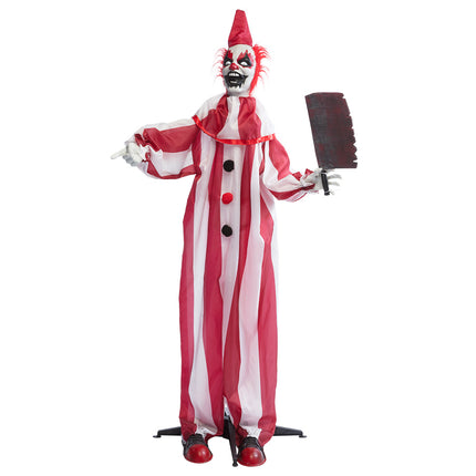 Halloween Puppe Rot Weiß Clown 1,8m