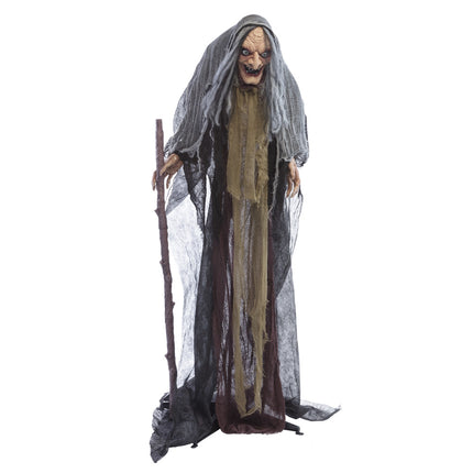 Halloween Puppe Hexe 1,6m