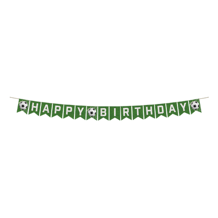Voetbal Letterslinger Happy Birthday 6m
