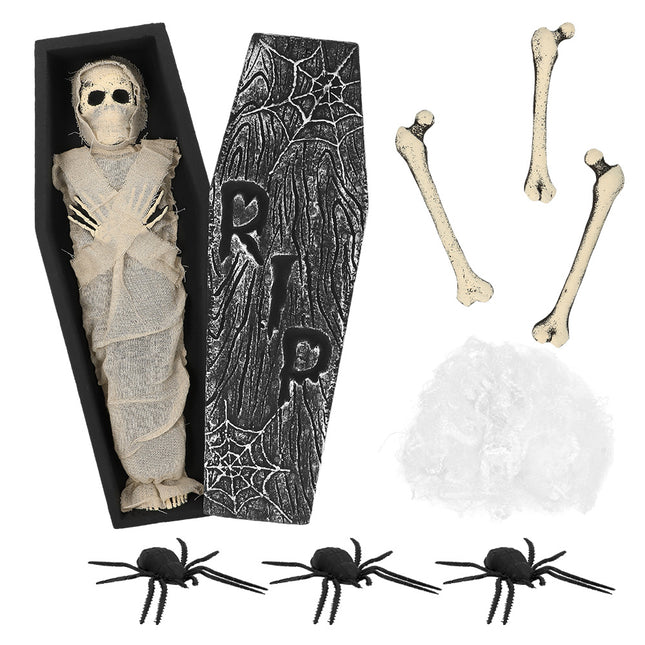 Halloween Deko Set Mumie 8 Stück