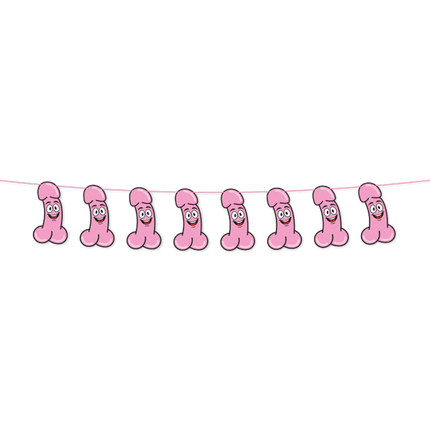 Penis-Girlande aus Papier, 2 m