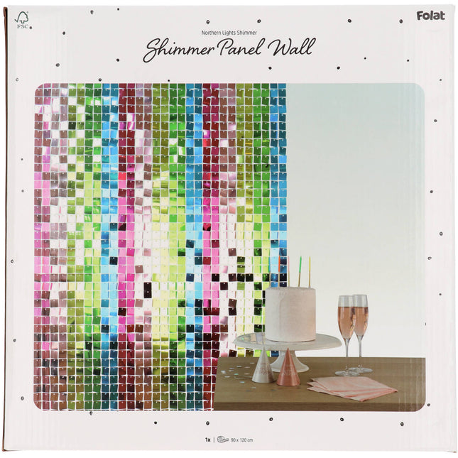 Shimmer Panel Multi Colour 30x30cm /12