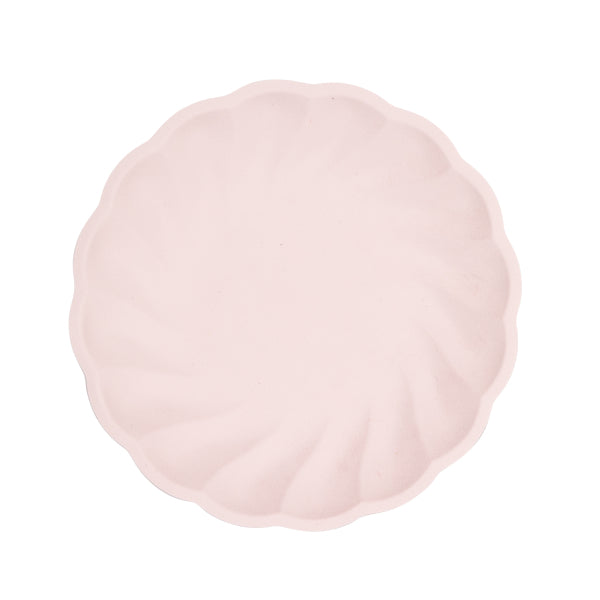6 runde Teller 22,9 cm rosa