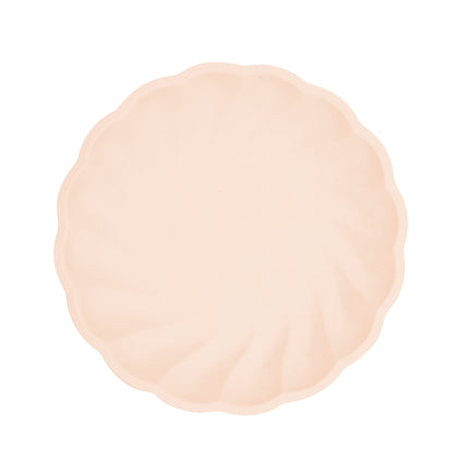 6 Teller 22,9cm apricot