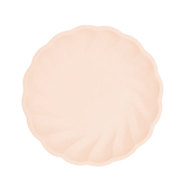 6 Teller 22,9cm apricot