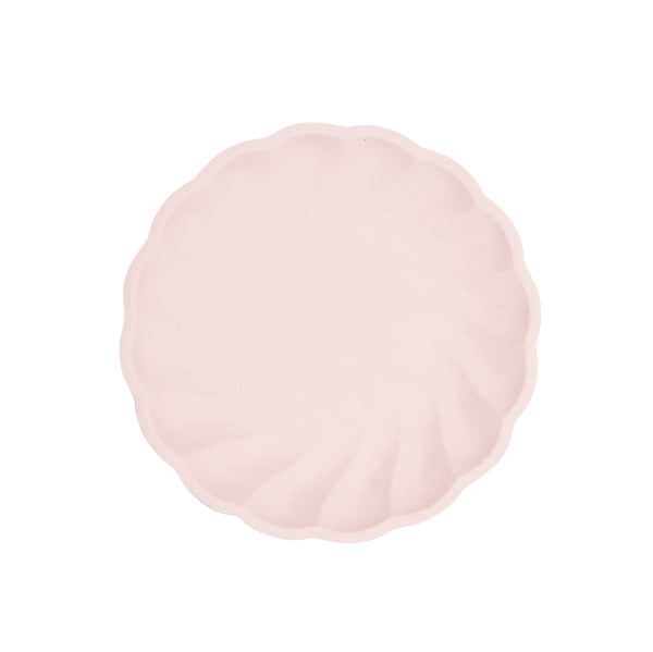 6 runde Teller, 18,8 cm, rosa