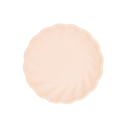 6 runde Teller, 18,8 cm, apricot