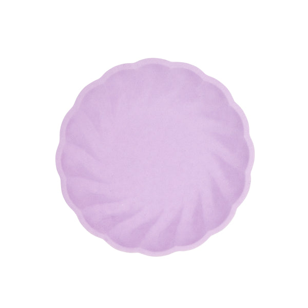 6 runde Teller 18,8 cm, lila