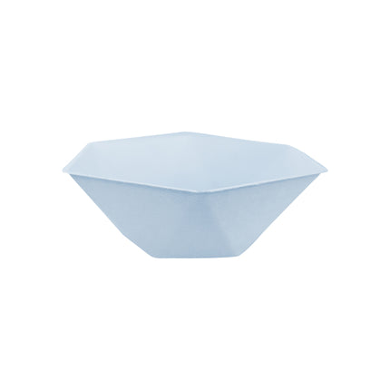 6 sechseckige Schalen, 15,8 x 13,7 cm, blau
